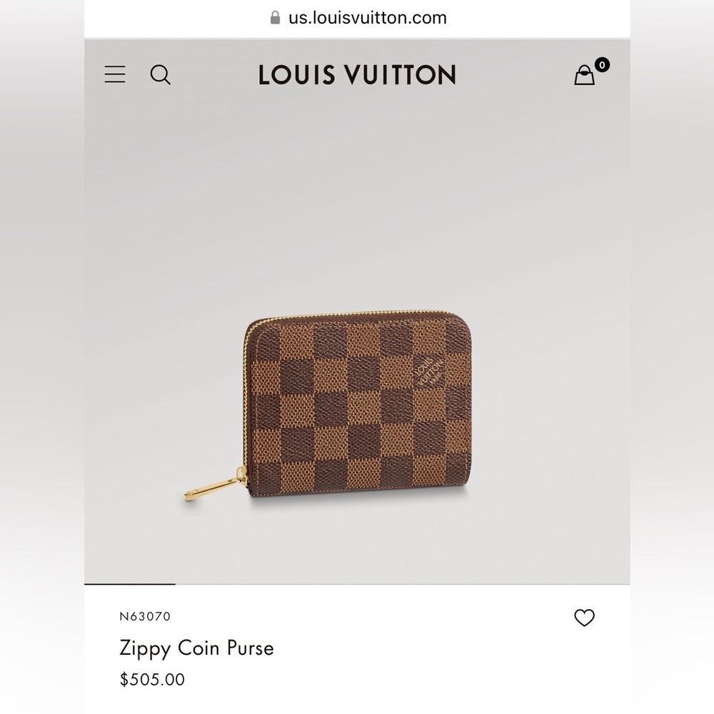 Authentic Used Louis Vuitton wallet coin purse